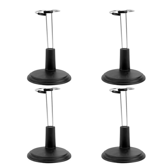 OUNONA Model Display Stand Doll Bracket Support Black 4pcs