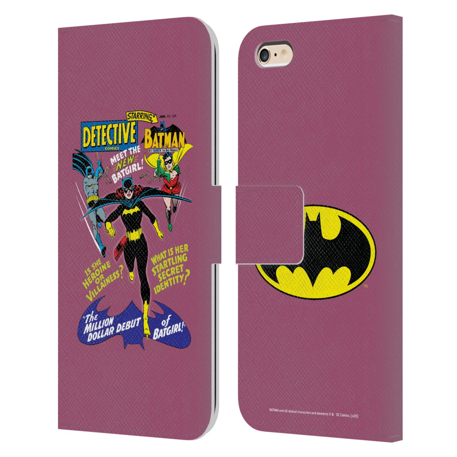 Overvloed Bedelen Brouwerij Batman DC Comics Famous Comic Book Covers Detective Comics 359 Leather Book  Wallet Case Cover Compatible with Apple iPhone 6 Plus / iPhone 6s Plus -  Walmart.com