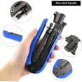 thumbnail image 3 of Coaxial cable crimping tool set, with adjustable crimping capability, suitable for 6, 59, 11, precision cable stripping and cutting tool, comes with 10 type 6 connectors, 3 of 4