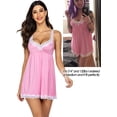 thumbnail image 2 of Avidlove Women Sexy Sleepwear Lace Chemise Nightgown Full Slip Babydoll Sleepwear, 2 of 5