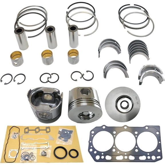 3TNV88 Engine Overhaul Rebuild Kit (No cylinder liner and valve) For Yanmar 3TNV88 3TNV88C 3TNV88-QTB 3TNV88-M Engine ViO35-6A For Hitachi ZX27U ZX35U-2 Excavator 129005-22080 12900522080