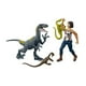 thumbnail image 2 of Dinosaurio de juguete MATTEL Jurassic World Figura de Sammy y Velociraptor, 2 of 4