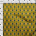 thumbnail image 3 of oneOone Rayon Olive Green Fabric Ikat Craft Projects Decor Fabric Printed By The Yard 56 Inch Wide, 3 of 4