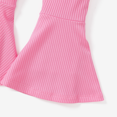 thumbnail image 6 of PatPat Toddler Girls Clothes Sweet Geometric 2pcs Camisole and Bell bottoms Outfits Set, Pink, 5-6 Years, 6 of 6