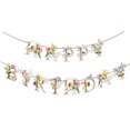 thumbnail image 1 of Banner TSOUOEA con diseño de mariposas para feliz cumpleaños y flores silvestres, 1 of 8