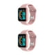 thumbnail image 4 of Matsuzay Reloj inteligente de frecuencia cardíaca Control remoto de la cámara Reloj de compatible con Bluetooth 4.0 Reloj despertador Rosado 2piezas, 4 of 6