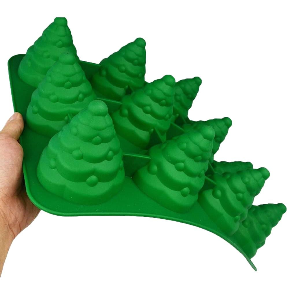 3D Christmas Tree Silicone Xmas Tree Mold Mousse/Cake/Chocolate/Soap Cake Moulds 