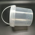 thumbnail image 3 of EeaseMX Cubo de plástico transparente de 2 l para almacenamiento de helados domésticos, redondo, con tapa., 3 of 7