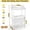 White, variant on STICCIO 70x48x22in Candy Cart Display Stand with Awning, 100 Balloons & Light String, 55lbs Capacity, Wood Snack Cart for Party Wedding