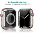 thumbnail image 6 of [2 Pack] 42mm Case for Apple Watch Series 11 Series 10 Screen Protector, Overall Protective Case TPU HD Ultra-Thin Cover for iWatch, Transparent, 6 of 8