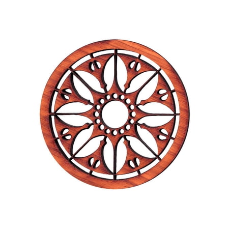 Folkcraft® Rosette, Flowering Sun, Padauk, 1 1/2" Diameter