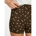 thumbnail image 4 of No Boundaries Faux Sueded Jersey Shorty Shorts, 3'' Inseam, Women's XXS-XXL, 4 of 5