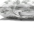 thumbnail image 4 of Floral Pet Bed, Detailed Realistically Drawn Flowers and Leaves in Repetitive Design, Resistant Pad for Dogs and Cats Cushion with Removable Cover, 24" x 39", White and Charcoal Grey, by Ambesonne, 4 of 4