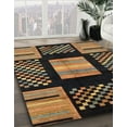thumbnail image 3 of Ahgly Company Machine Washable Indoor Rectangle Abstract Bronze Brown Area Rugs, 2' x 4', 3 of 7