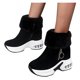 thumbnail image 4 of NECHOLOGY Botas Mujer Adulto Femenino Zapatos Botines para mujer Botas Cuñas Zapatos Breathable Thermal Women's Casual Fashion Slip en las botas de las mujeres (Black, 8.5), 4 of 7