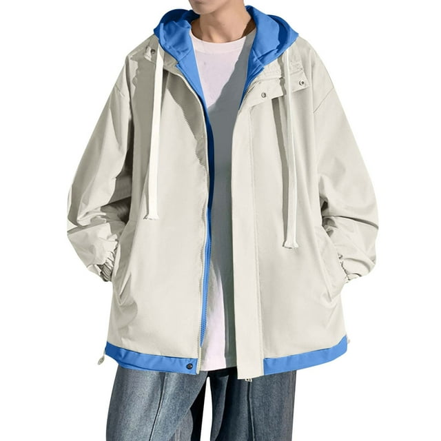 Veste Décontractée pour Hommes Surdimensionnée Baseball Légère Confortable Coupe-Vent Printemps Automne Mode Mode Urbaine