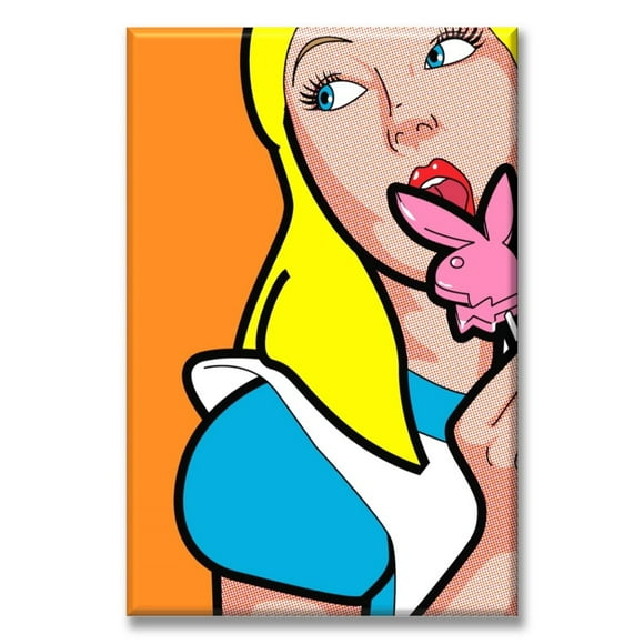 Cuadro Canva listo para Colgar tipo galería Pop Art Alicia 50X75 cm Pixtreats