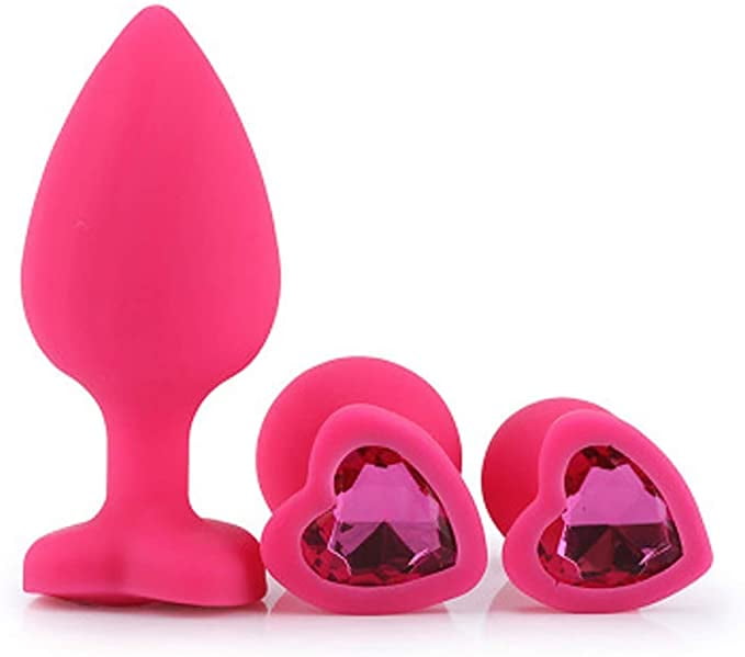 Heart Shape Anal Plug Male Female Adult Sex Toys for Men Women Couples Beginners Advanced Users Solo Pleasure Anal Training Portable Butt Plugs Prostate Sexual Pleasure Tools