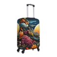 thumbnail image 3 of Daiia Sunset Floral Fantasy Landscape Luggage Cover, Thickened Washable Travel Luggage Covers, Elastic Unique Baggage Covers for 18-20 inch Luggage-Small, 3 of 9