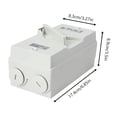 thumbnail image 4 of Wall Mounted Enclosed Motor Disconnect Switch 3 Pole Disconnect Switch Safety Isolation Switch 20A/35A 440V IP65 Waterproof 3 Phase Isolation Switch White, 4 of 9