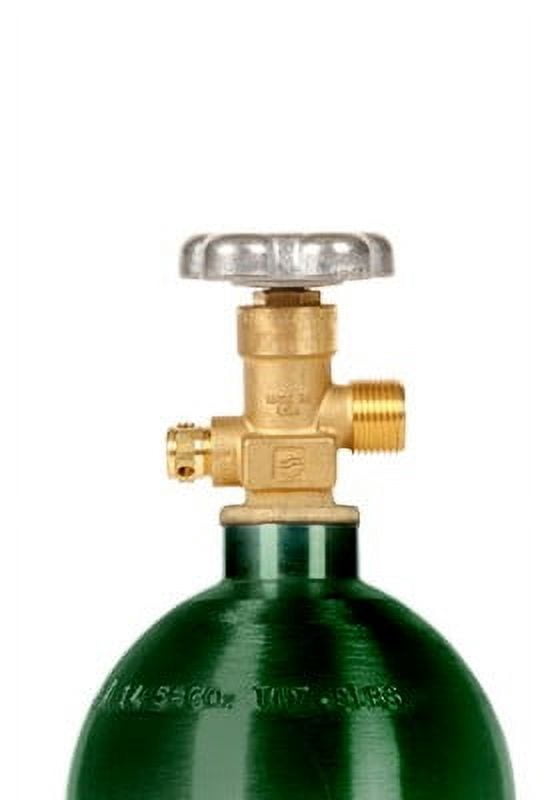 New 15 cuft Aluminum Oxygen Cylinder with CGA540 Valve - Ships Empty