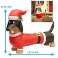 thumbnail image 2 of Decoración navideña inflable Joiedomi Wiener Dog de 1,5 m, 2 of 14