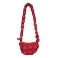 thumbnail image 1 of Bolso Nube para Mujer Bolso Mano Color Sólido Nailon Acolchado Informal (rojo), 1 of 9