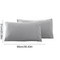 thumbnail image 4 of Bxaolu Cooling Pillow Cases for Hot Sleepers, King Size Set of 2, Soft & Breathable&nbsp;Pillow Covers with Envelope Closure,Gift, Light Grey, 20x35 Inches, 4 of 7