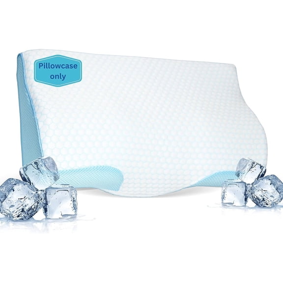 Derila Cooling Pillowcase - Optimal Temperature Control for Derila Memory Foam Pillow for Ideal Sleep