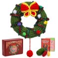 thumbnail image 1 of HLONK Christmas Crochet Kits for Beginners  Complete Christmas Tree Decor DIY Crochet Kit Craft Knitting Kit with Crochet Hooks Yarns Step-by-Step Video Tutorials DIY Gift Deco for Adults, 1 of 6