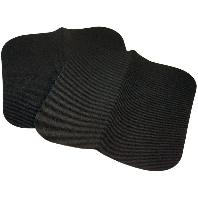 Iron-On Patches 5X5 2/Pkg-Black 