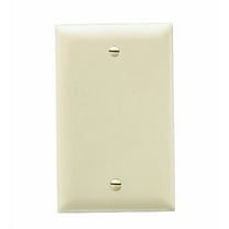 Pass & Seymour Legrand TP13-I 1-Gang Blank Cover Wall Plate, Box Mount, Unbreakable Nylon, Trademaster Size, Ivory