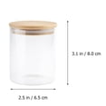 thumbnail image 3 of EeaseCA 2pcs Glass Storage Jars Kitchen Sealed Containers with Bamboo Lid (250ML), 3 of 9