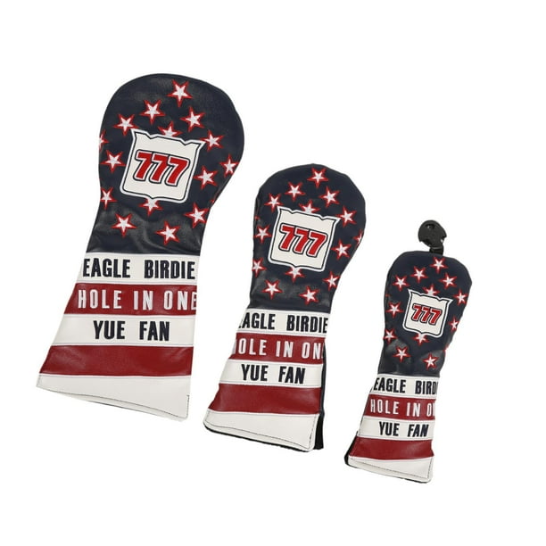 3 fundas para palos de golf, impermeables, regalo para hombres y mujeres. Azul oscuro