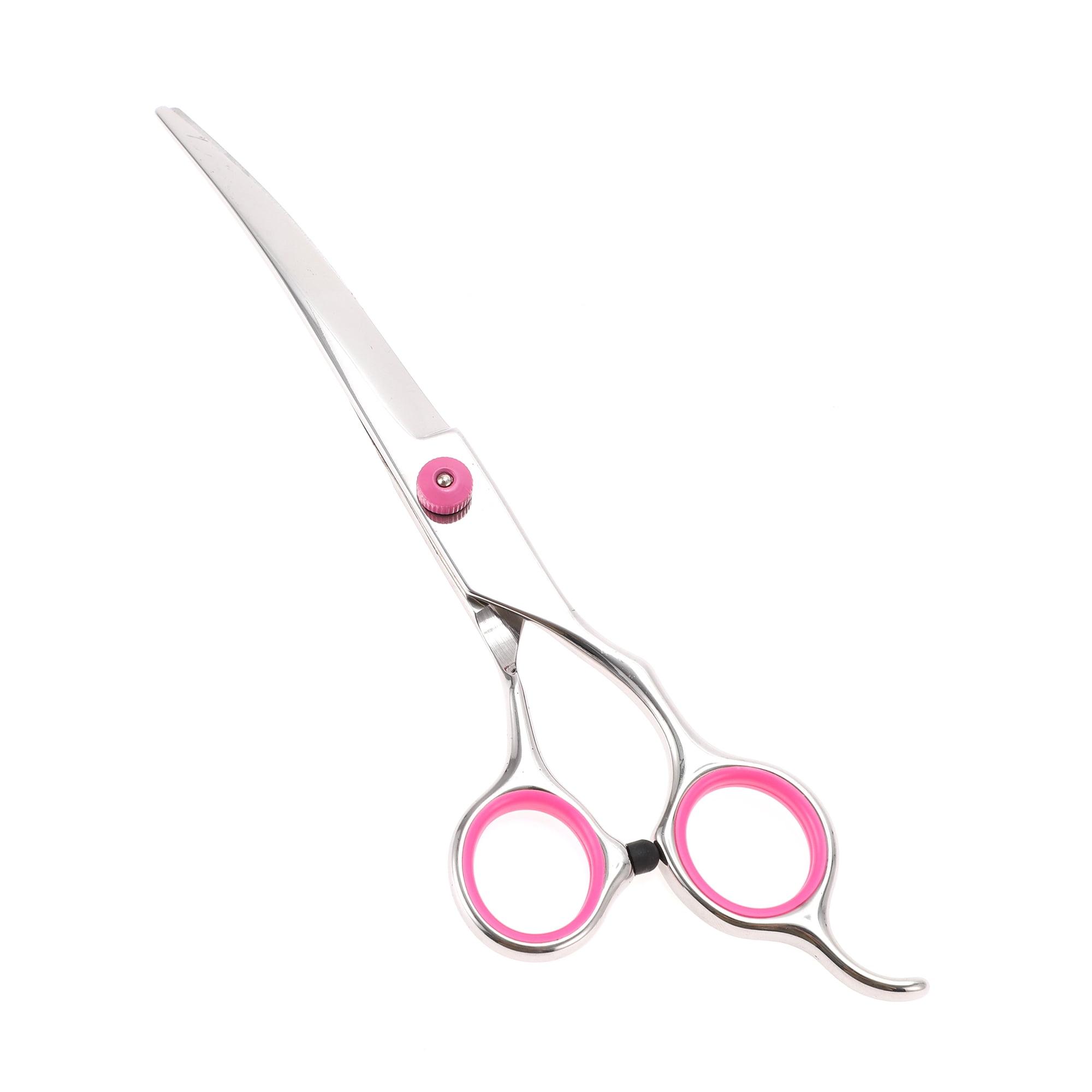 Unique Bargains 1 Pc Convenient Pet Trimmers for Pets Shop 6.5 Inches Silver Tone Pink