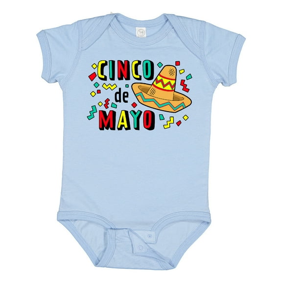 Inktastic Happy Cinco De Mayo-sombrero Boys or Girls Baby Bodysuit