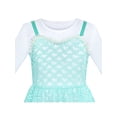 thumbnail image 4 of Ensemble 2 Pcs Robe Fille Chemise Longue Blanche Dentelle Robe Haute-Basse 7 Ans, 4 of 8