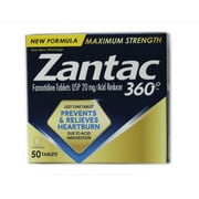 Zantac 360 Maximum Strength 50 Tablets (Pack of 1)