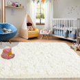 thumbnail image 2 of Shag Area Rug, Soft Fluffy Area Rugs for Living Room Bedroom Decor Carpet, Light Gray, 2 of 6