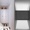 thumbnail image 4 of Lámpara de pared LED de 12W Lámpara impermeable para exteriores Lámpara cuadrada para jardín Lámpara para balcón y pasillo, 4 of 5