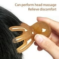 thumbnail image 6 of Resin Octopus Massage Comb Head Meridian Scraping Scalp Massager Tool Portable 8-Prong Head SPA Massage Comb For Anti Fatigue, 6 of 9
