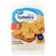 Great Value Cheese Tortellini, Pasta, 19 oz Bag (Frozen)
