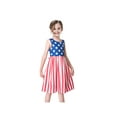 thumbnail image 3 of Girls Dress National Day July 4th Star Flag Celebration 7-8 Years, 3 of 8
