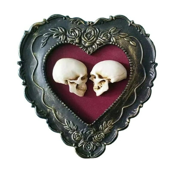 SUSHANG Heart Skull Heart & Decorative Figurine Gothic Elegance for Your Home