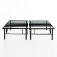 thumbnail image 3 of Mellow 14" Quickbase Bifold Metal Platform Bed Frame with Steel Slats, Black, King, 3 of 10