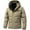 #422-Khaki, variant on Donemore Men's Thickened Warm Winter Jacket Hooded Long Sleeve Parka Coat with Zip Pockets for Outdoor Casual Wear