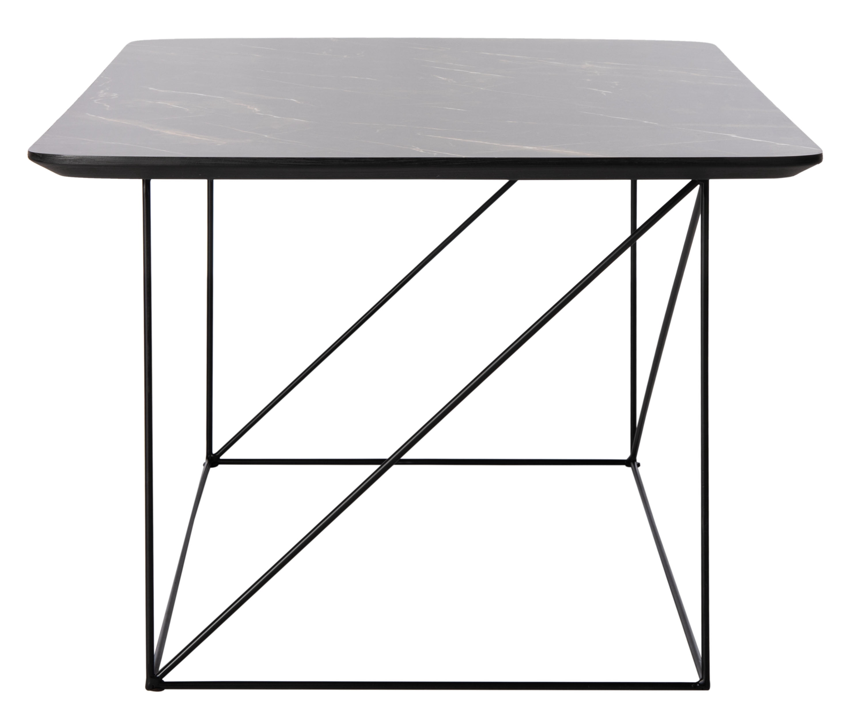 SAFAVIEH Rylee Modern Rectangle Coffee Table, Dark Grey/Black