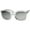Clear-Gold / Mirror, variant on sunglassLA Unisex Bold Metal Temple Square Colored Mirror Lens Cat Eye Sunglasses 50mm (Black-Silver / Midnight) - 50mm