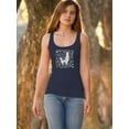 thumbnail image 2 of Cute Llama With Flowers Racerback Tank Women -Image by Shutterstock, Female x-Large, 2 of 4