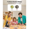 thumbnail image 2 of KFFKFF Button Maker Machine, 1 in, Pin Maker Machine with 500pcs Button Parts, Circle Cutter, Hex Wrenches and Magic Book, Ergonomic Handle, 2 of 9